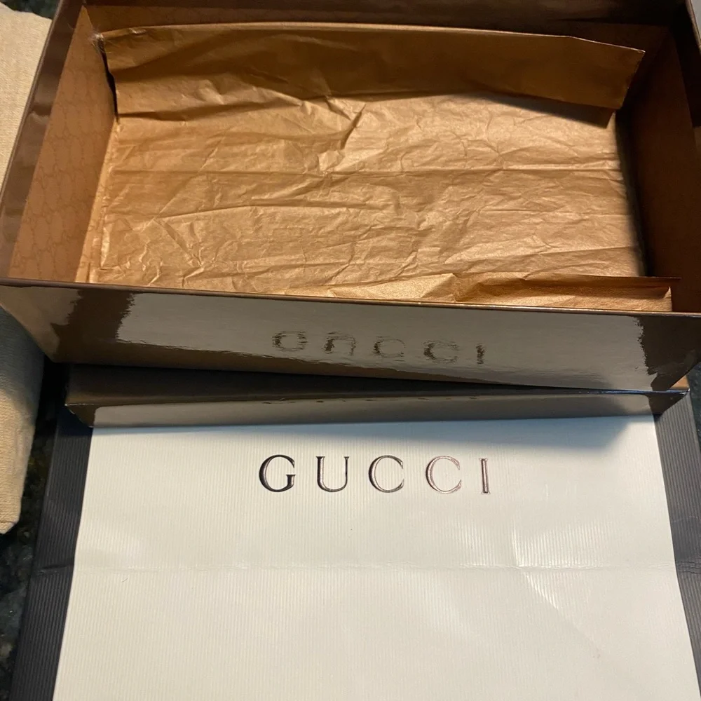 Gucci Red Vintage Wallet On Chain with Gold Tone GG Magnetic Lock Full Inclusion